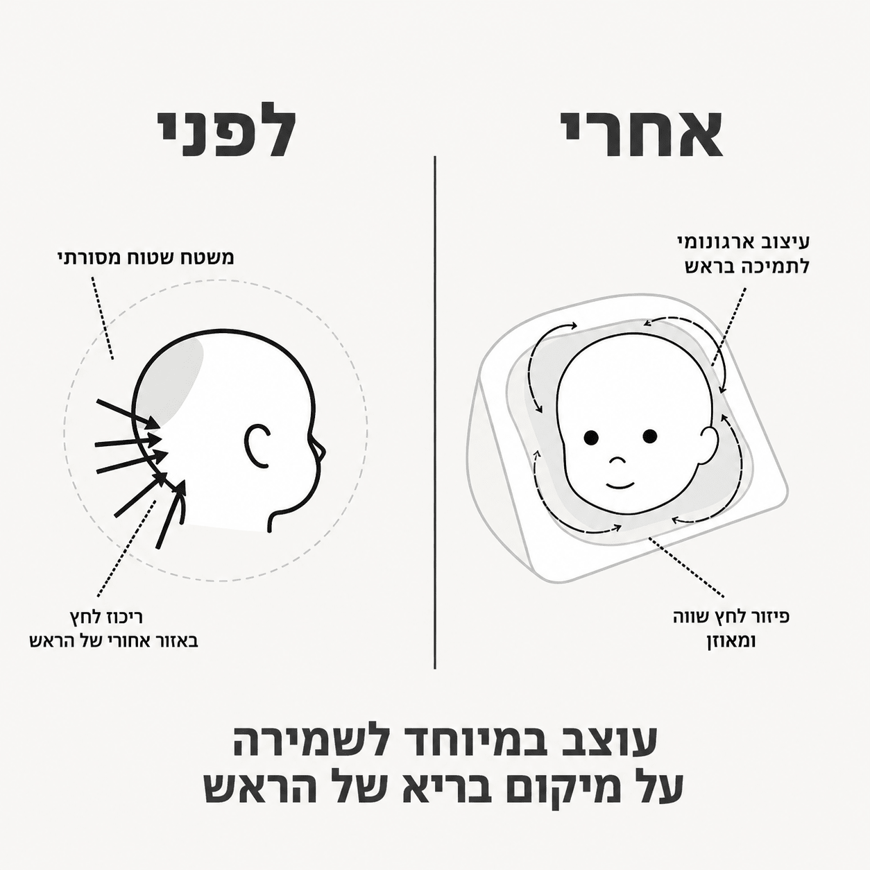 כרית ריפלוקס לתינוקות ™REFLUXCARE | Lumore